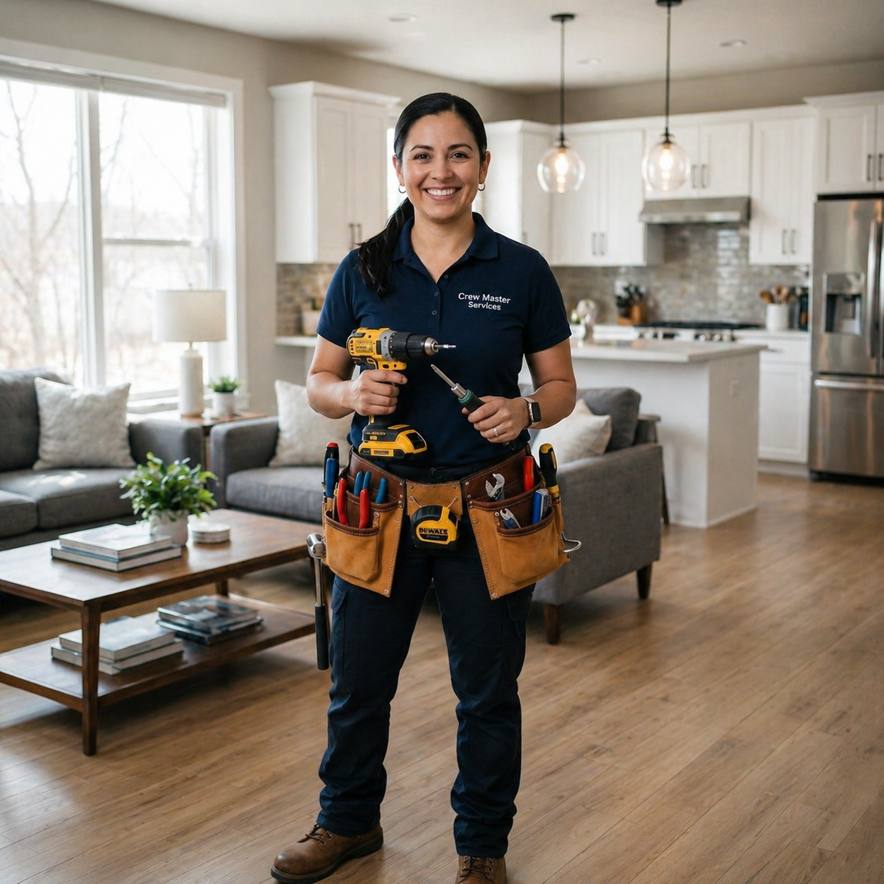 Professional home service worker